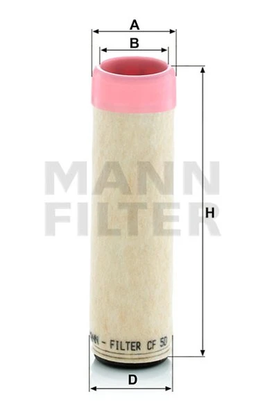 Poistný filter MANN FILTER CF 50