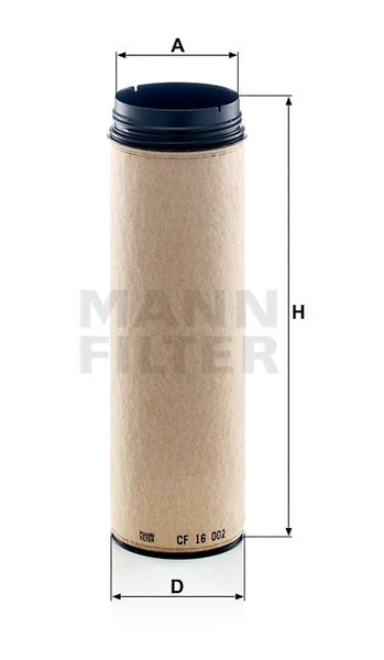 Poistný filter MANN FILTER CF 16 002
