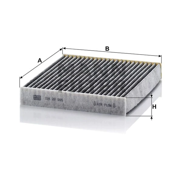 Kabínový filter MANN FILTER CUK 22 005