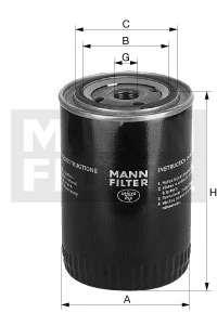 Olejový filter MANN FILTER W 11 102/33