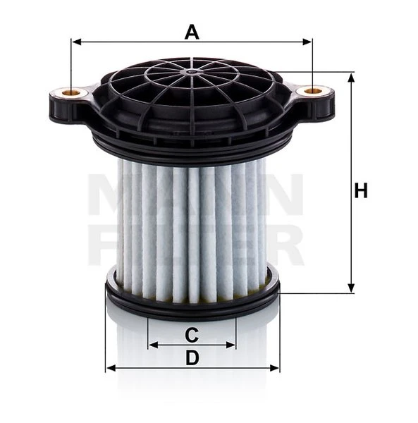Filter hydrauliky MANN FILTER H 11 002