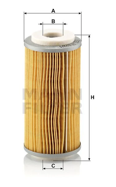 Palivový filter MANN FILTER H 822/1 x