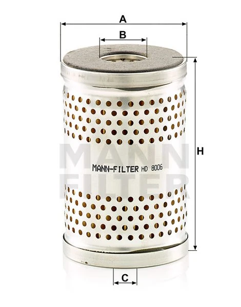 Filter hydrauliky MANN FILTER HD 8006 x
