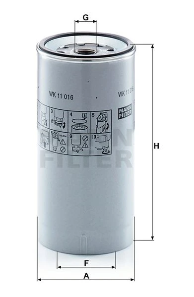 Palivový filter MANN FILTER WK 11 016 z