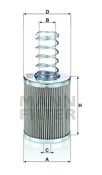 Filter hydrauliky MANN FILTER HD 7004 x