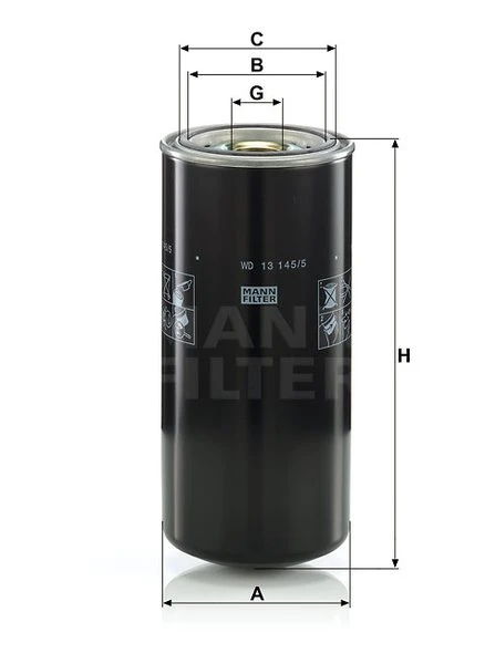 Filter hydrauliky MANN FILTER WD 13 145/5