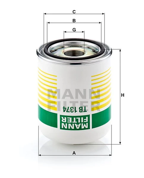 Vysúšač vzduchu MANN FILTER TB 1374 x
