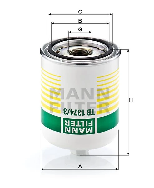 Vysúšač vzduchu MANN FILTER TB 1374/3 x