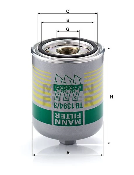 Vysúšač vzduchu MANN FILTER TB 1394/3 x