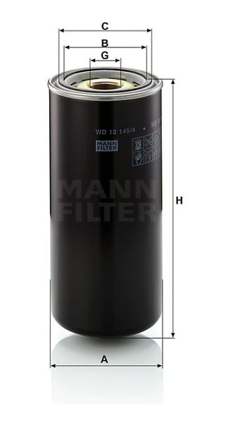 Olejový filter MANN FILTER WD 13 145/4