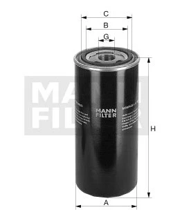 Filter hydrauliky MANN FILTER WD 962/14