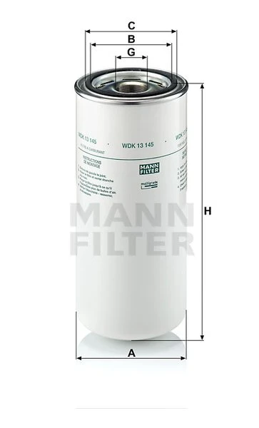 Palivový filter MANN FILTER WDK 13 145