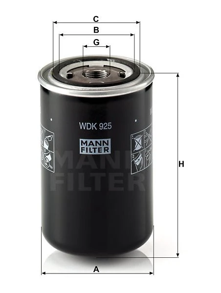 Palivový filter MANN FILTER WDK 925