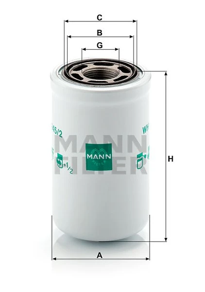Filter hydrauliky MANN FILTER WH 945/2