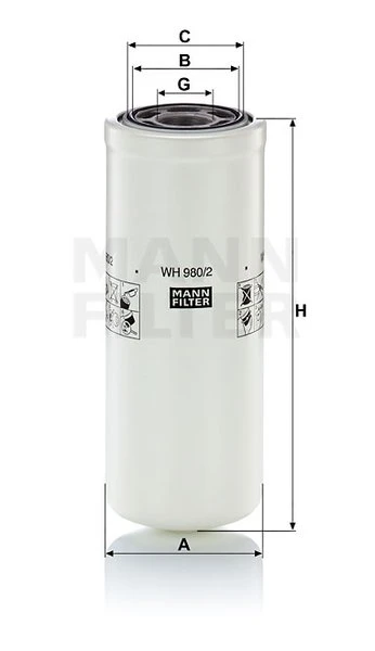 Filter hydrauliky MANN FILTER WH 980/2