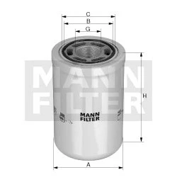 Filter hydrauliky MANN FILTER WH 12 001