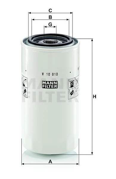Filter odvzdušňovania MANN FILTER W 10 010