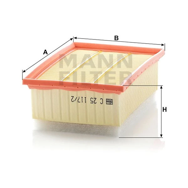 Vzduchový filter MANN FILTER C 25 117/2