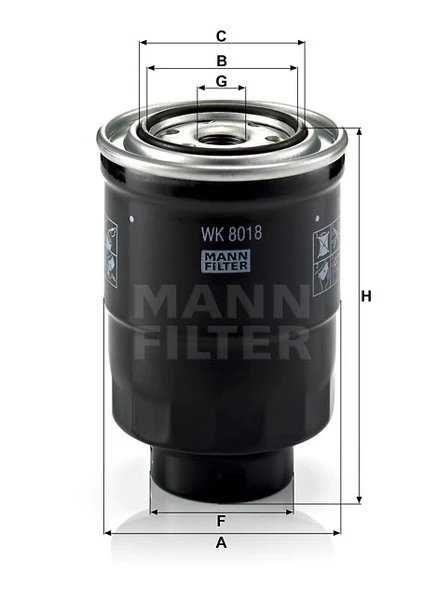 Palivový filter MANN FILTER WK 8018 x