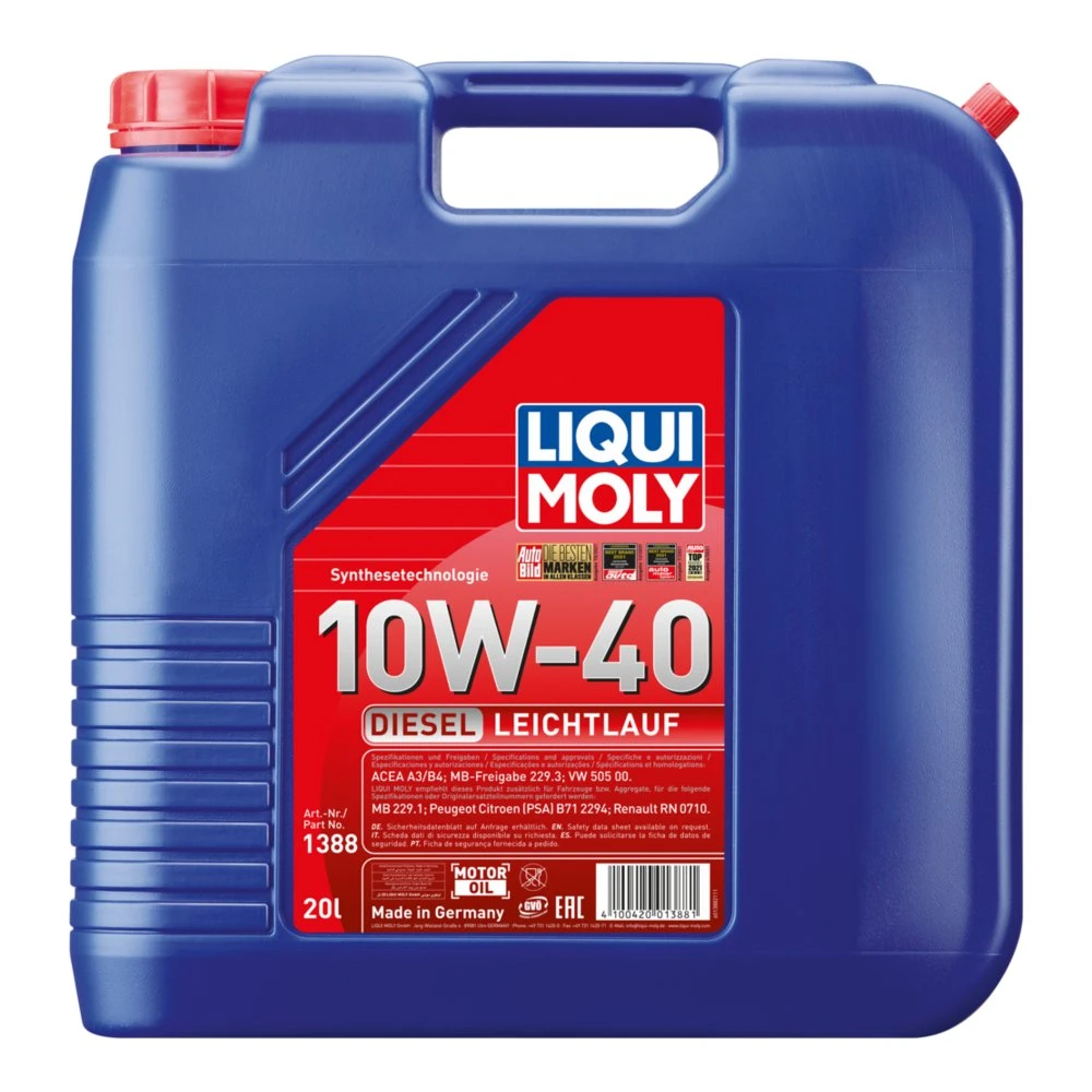 LIQUI MOLY DIESEL LEICHTLAUF 10W-40 - 20l