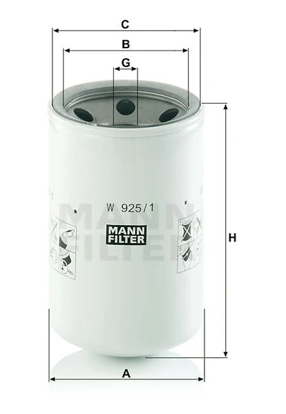 Filter hydrauliky MANN FILTER W 925/1