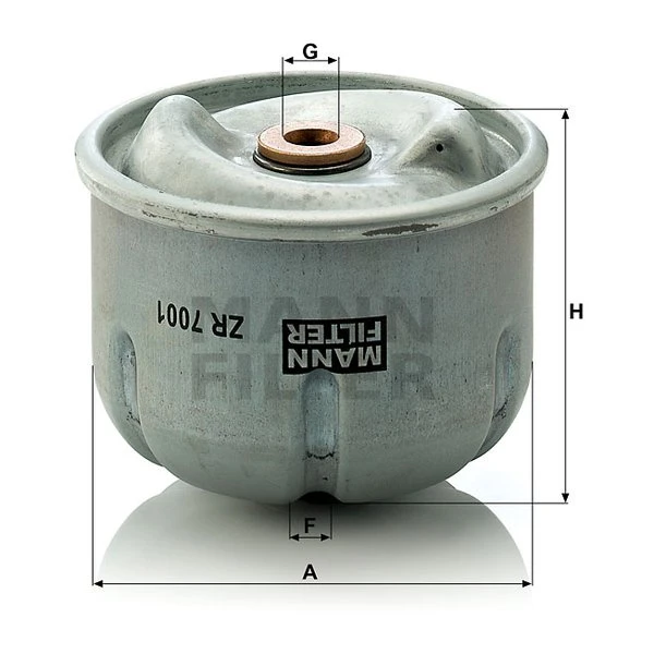 Olejový filter MANN FILTER ZR 7001