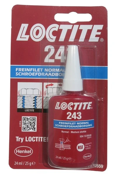 Loctite 243 24ml - zaisťovač skrutiek, strednopevnostný