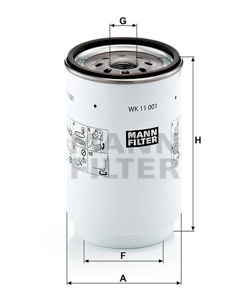 Palivový filter MANN FILTER WK 11 001 x