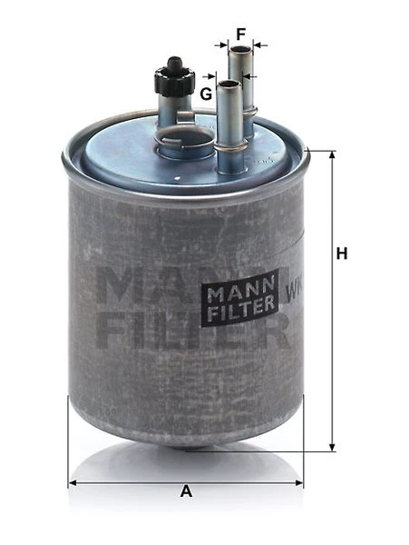 Palivový filter MANN FILTER WK 918/2 x
