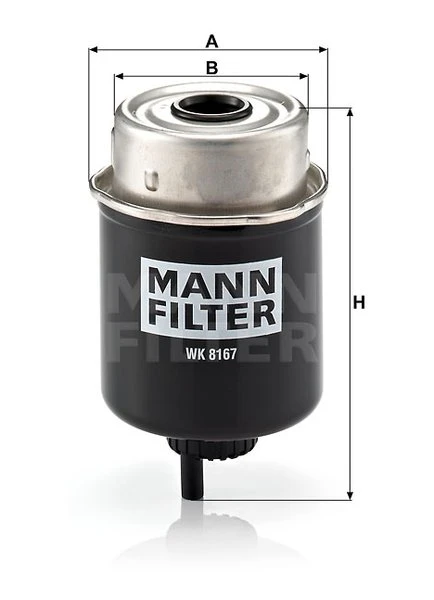 Palivový filter MANN FILTER WK 8167
