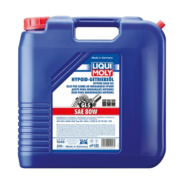 LIQUI MOLY hypoidný prevodový olej 80W - 20l