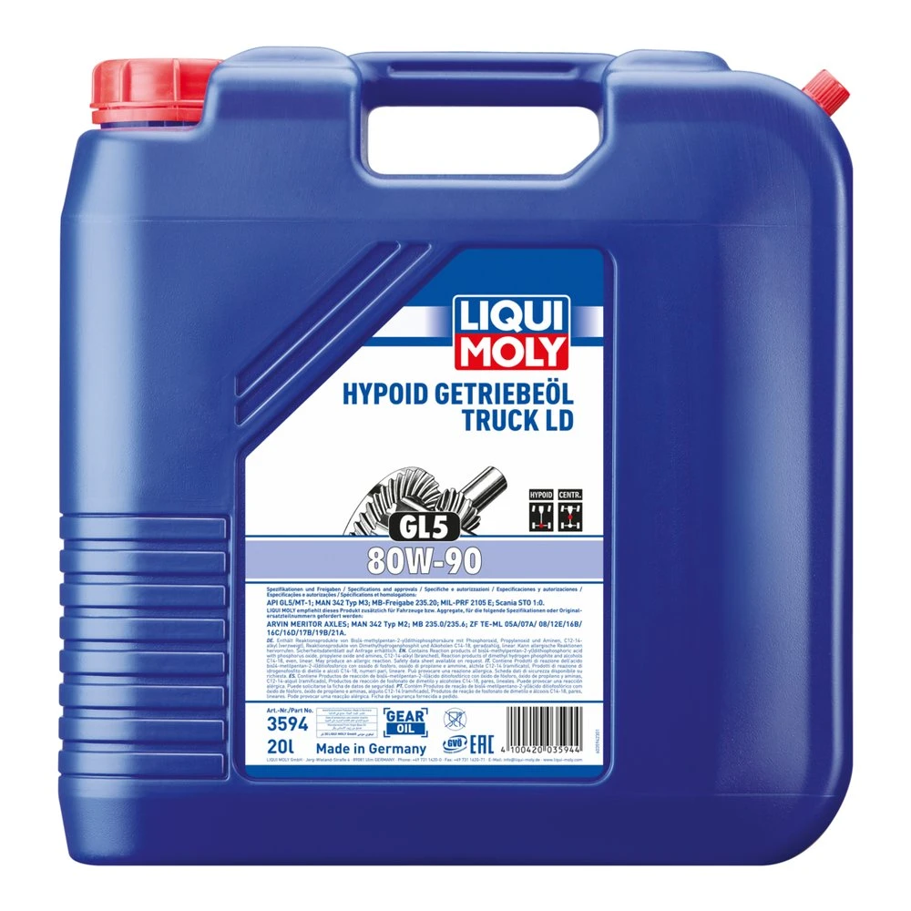 LIQUI MOLY hypoidný prevodový olej TRUCK LD 80W-90 - 20l