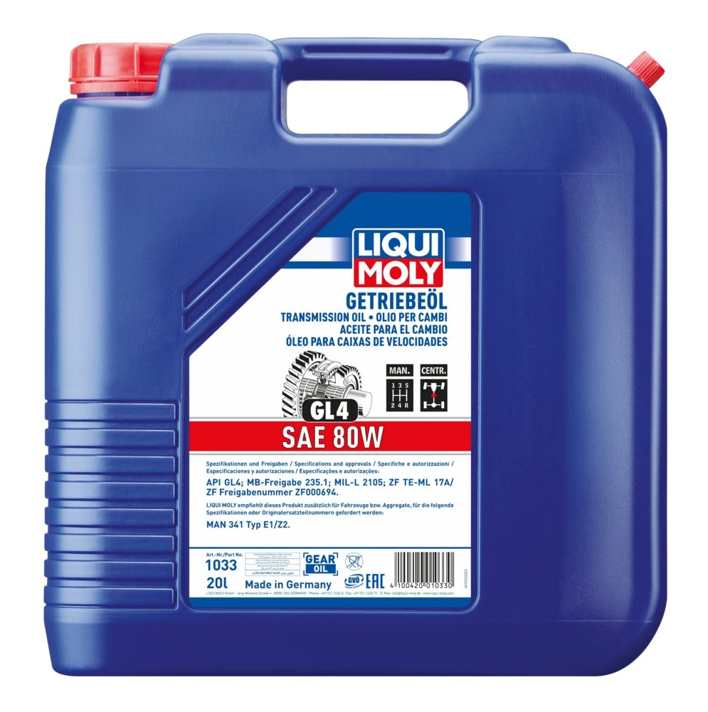 LIQUI MOLY prevodový olej GL4 80W - 20l