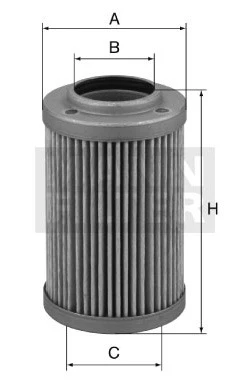 Filter hydrauliky MANN FILTER HD 825/4