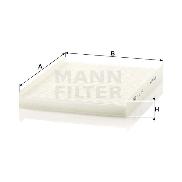 Kabínový filter MANN FILTER CU 27 007