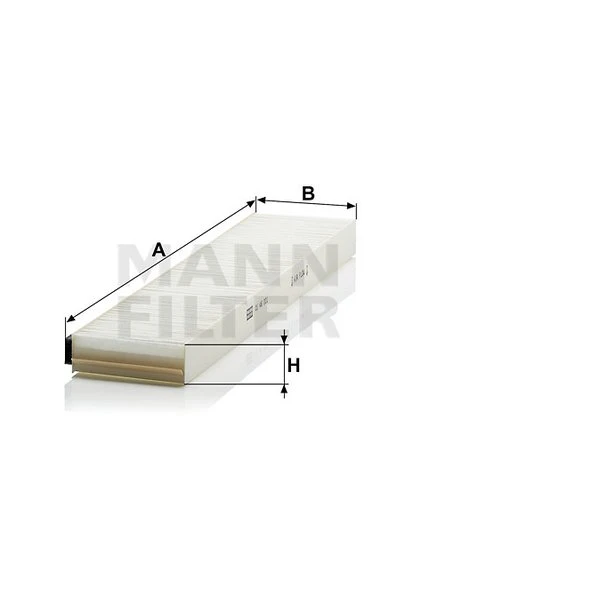 Kabínový filter MANN FILTER CU 46 001