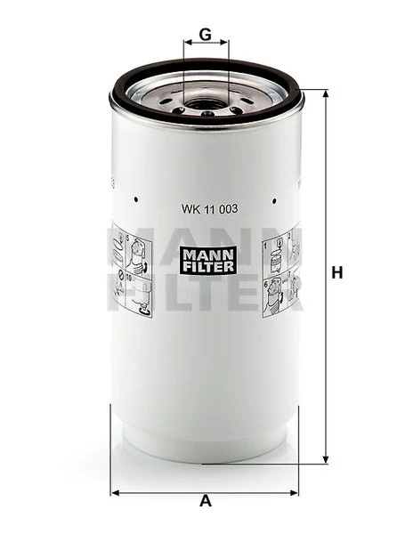 Palivový filter MANN FILTER WK 11 003 z
