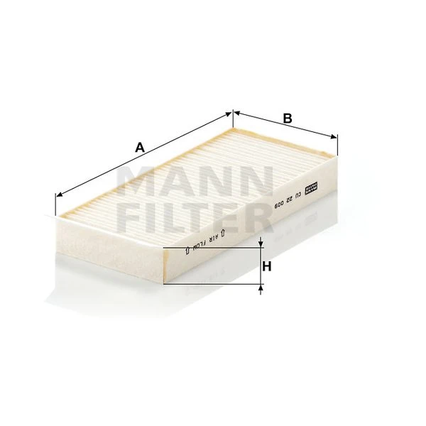Kabínový filter MANN FILTER CU 22 009-2