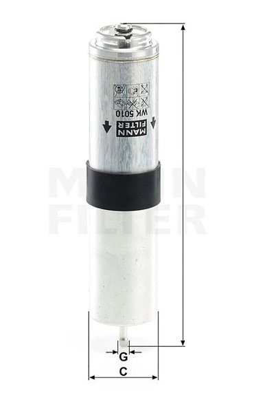 Palivový filter MANN FILTER WK 5010
