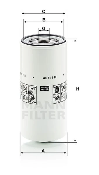 Palivový filter MANN FILTER WK 11 040 x