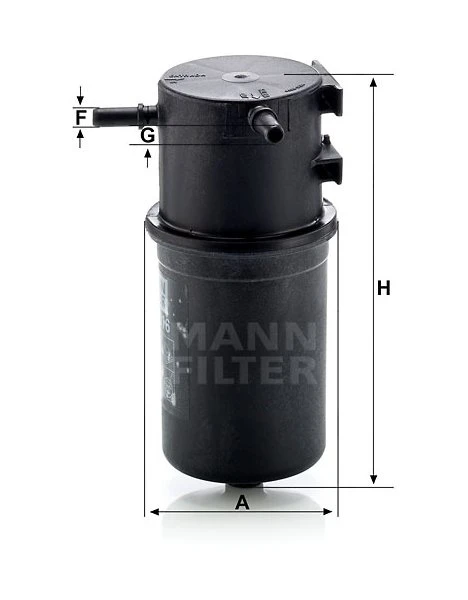 Palivový filter MANN FILTER WK 9016