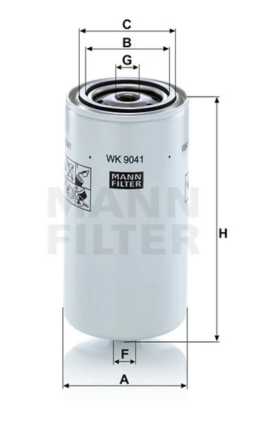 Palivový filter MANN FILTER WK 9041 x