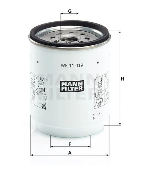 Palivový filter MANN FILTER WK 11 019 z