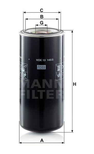 Palivový filter MANN FILTER WDK 13 145/2