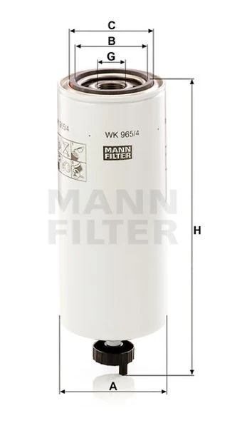Palivový filter MANN FILTER WK 965/4 x