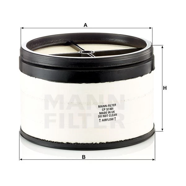 Vzduchový filter MANN FILTER CP 32 001