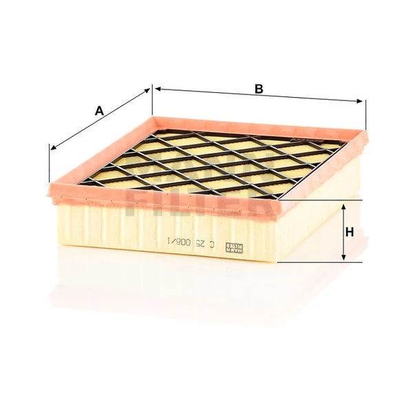 Vzduchový filter MANN FILTER C 25 008/1