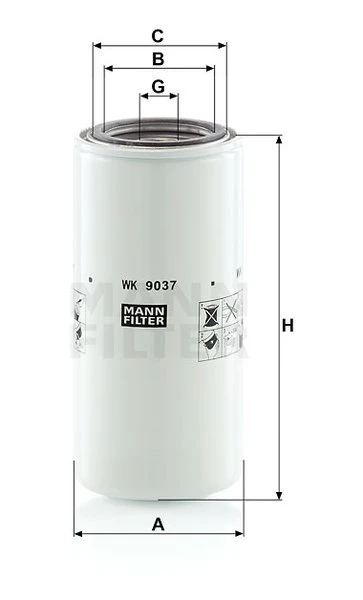Palivový filter MANN FILTER WK 9037 x