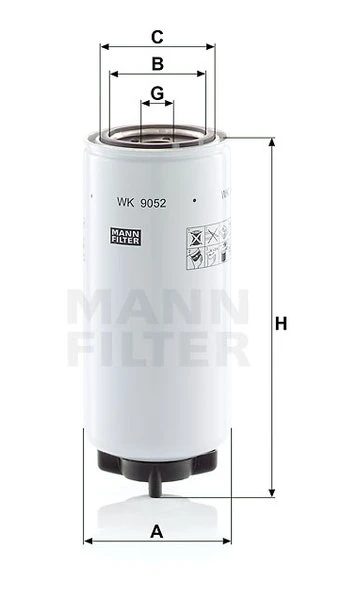 Palivový filter MANN FILTER WK 9052 x