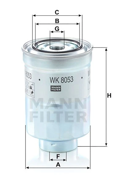 Palivový filter MANN FILTER WK 8053 z